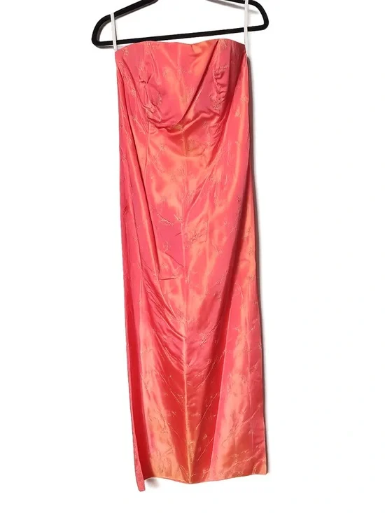 Jacquard Strapless Column Gown | Vintage Formal · Jessica McClintock Gunne Sax - Picture 2 of 15